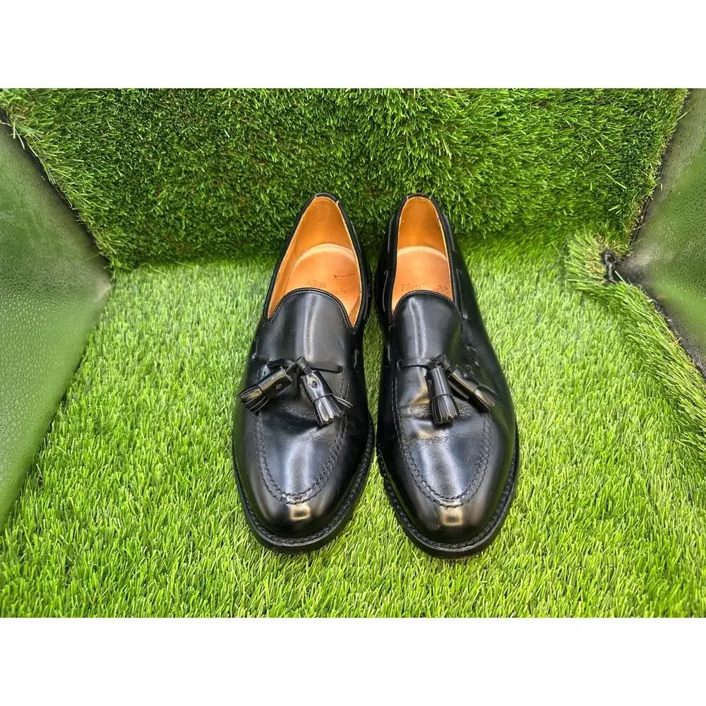 Allen Edmonds Grayson EC4001968 Tassel Loafer Men's 8.5D Black Leather Preppy